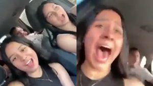 “El carro de mi papá”: jóvenes se volcaron por ir cantando y grabando un TikTok