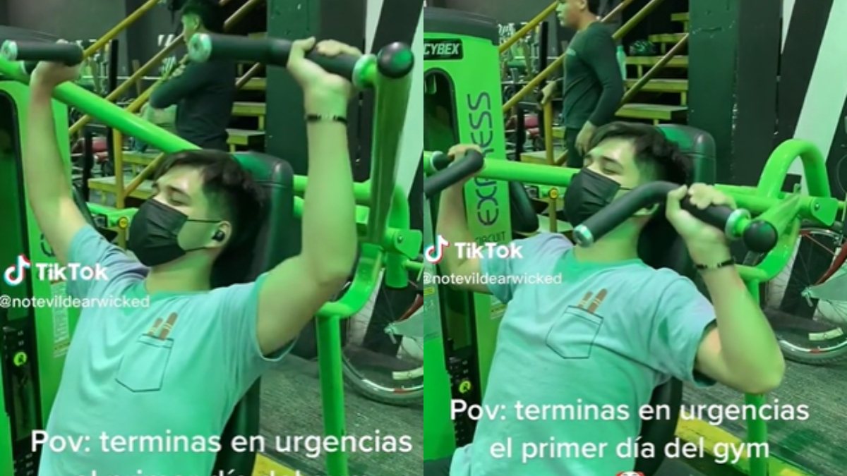 ¿Una señal? Joven terminó en el hospital luego de su primer día de gimnasio