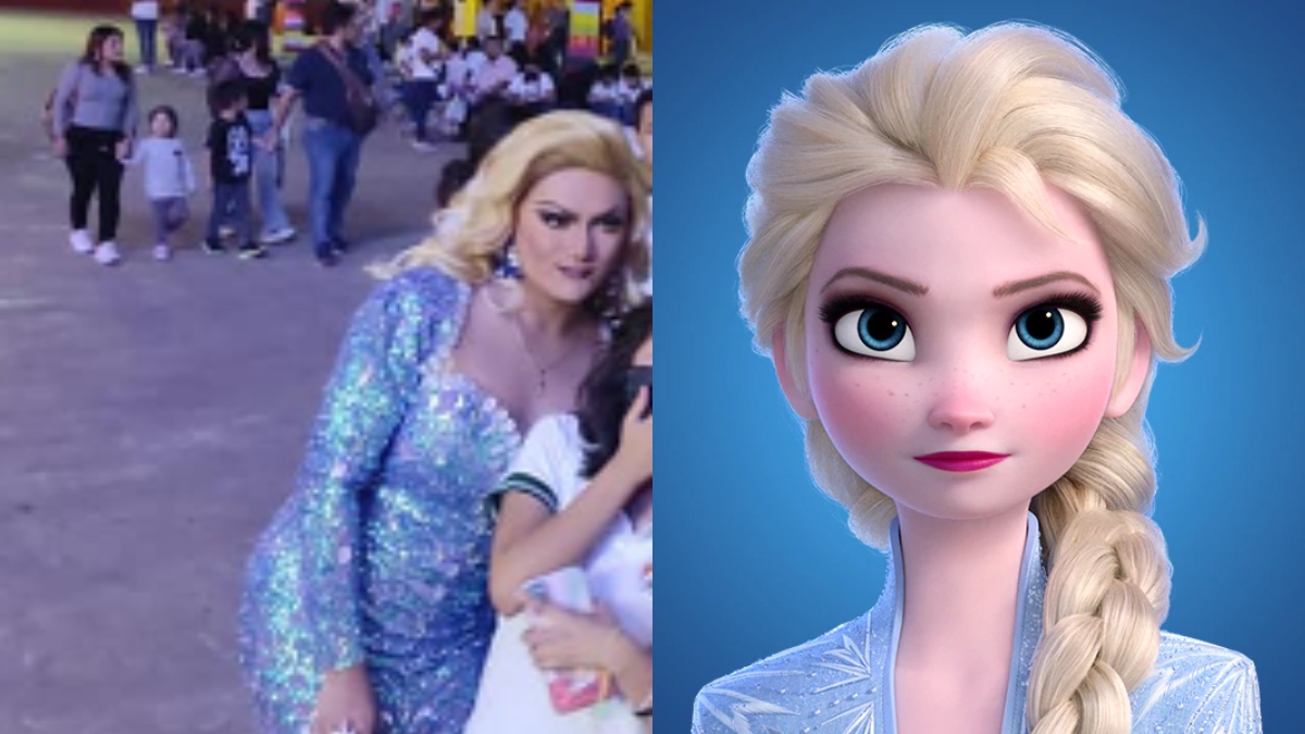 Niños confundieron a drag queen con Elsa de Frozen y le pidieron fotos