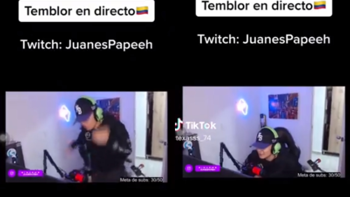Gamer colombiano grabó su reacción durante el temblor y se volvió tendencia