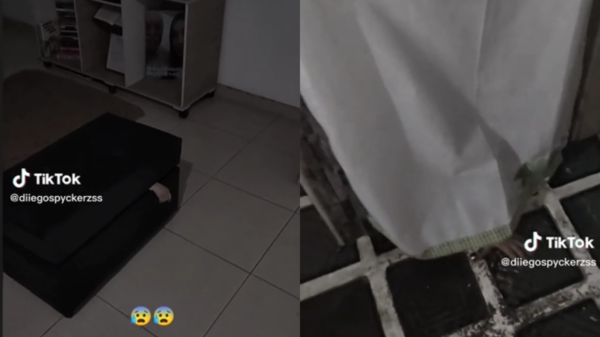 Tiktoker muestra aterradres videos de supuesto niño fantasma que vive en su casa