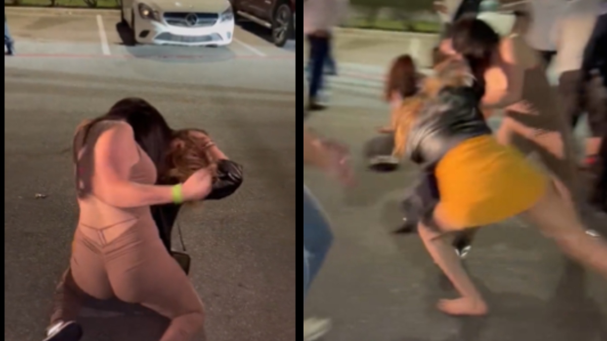 Mujeres protagonizan batalla campal afuera de club nocturno: hubo mechoneadas
