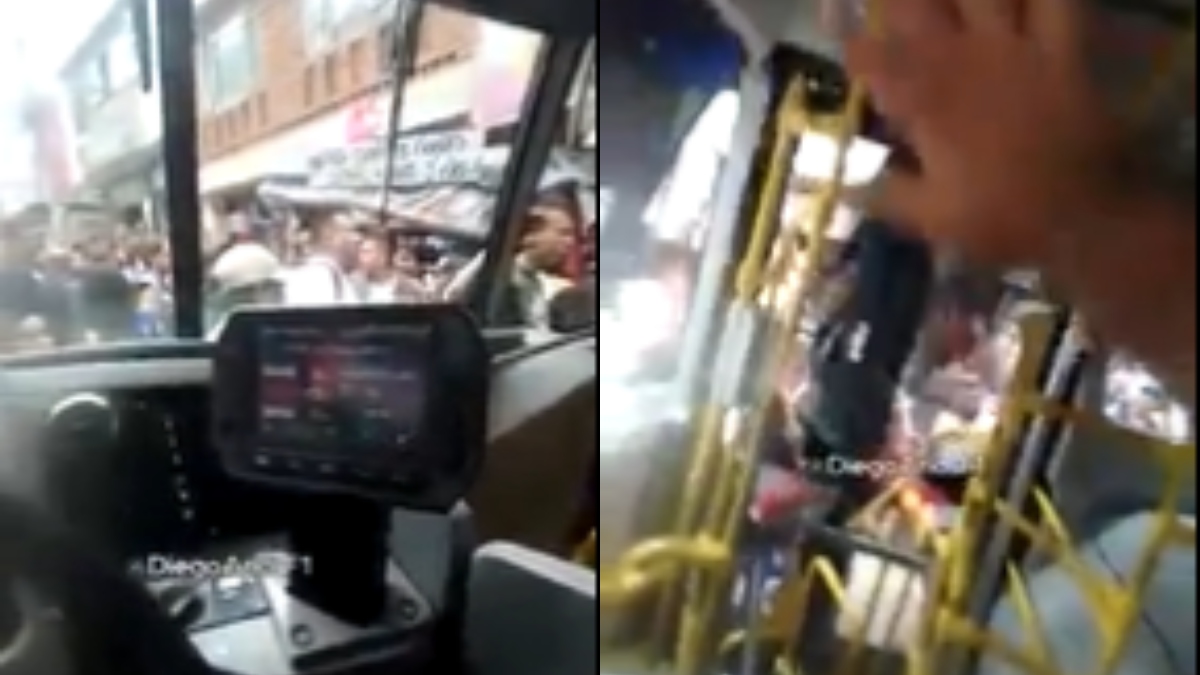 A punta de puños y patadas, hombres atacaron a conductor de SITP en Bogotá
