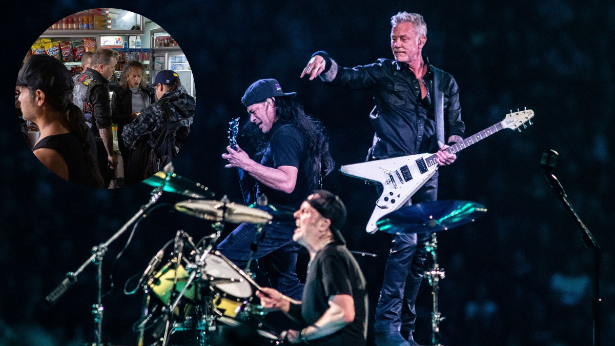 Desempolvan foto de integrantes de Metallica en el Chorro de Quevedo en Bogotá