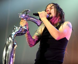 Jonathan Davis de Korn concierto en Manchester / Foto Getty Images