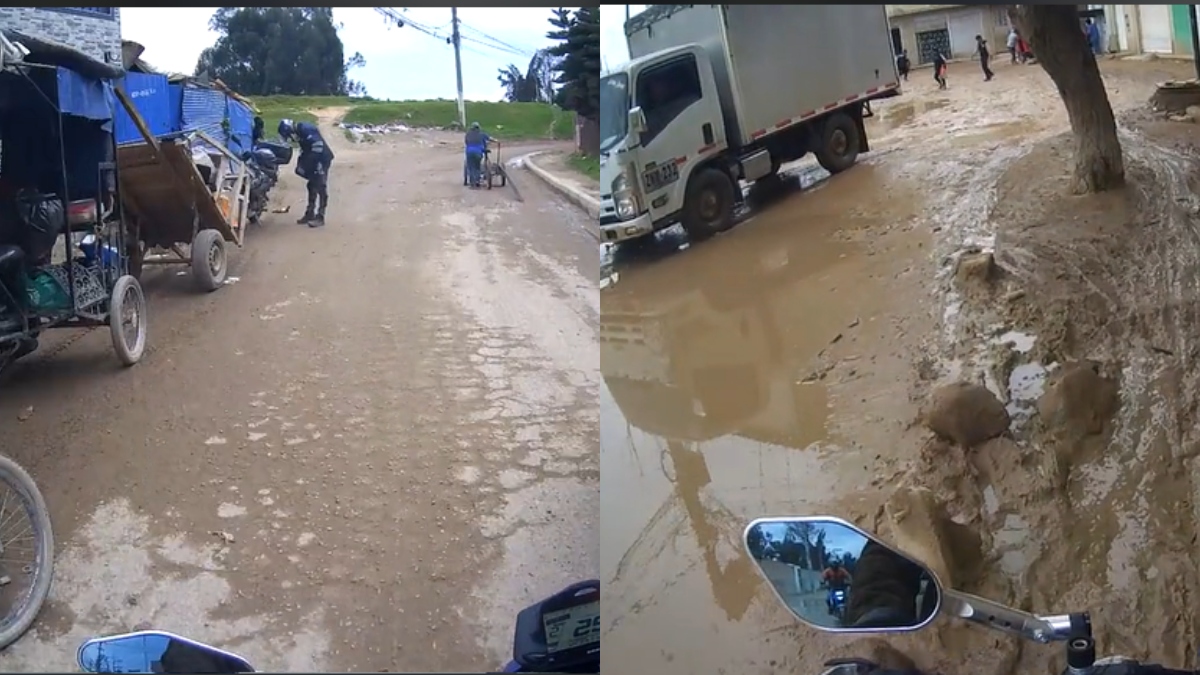Motociclista se atrevió a grabar recorrido por una de las zonas más peligrosas de Bogotá