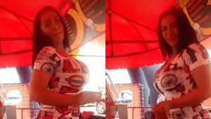 ¿Quiere que le baile? Mujer enamora moviendo sus caderas mientras vende helado