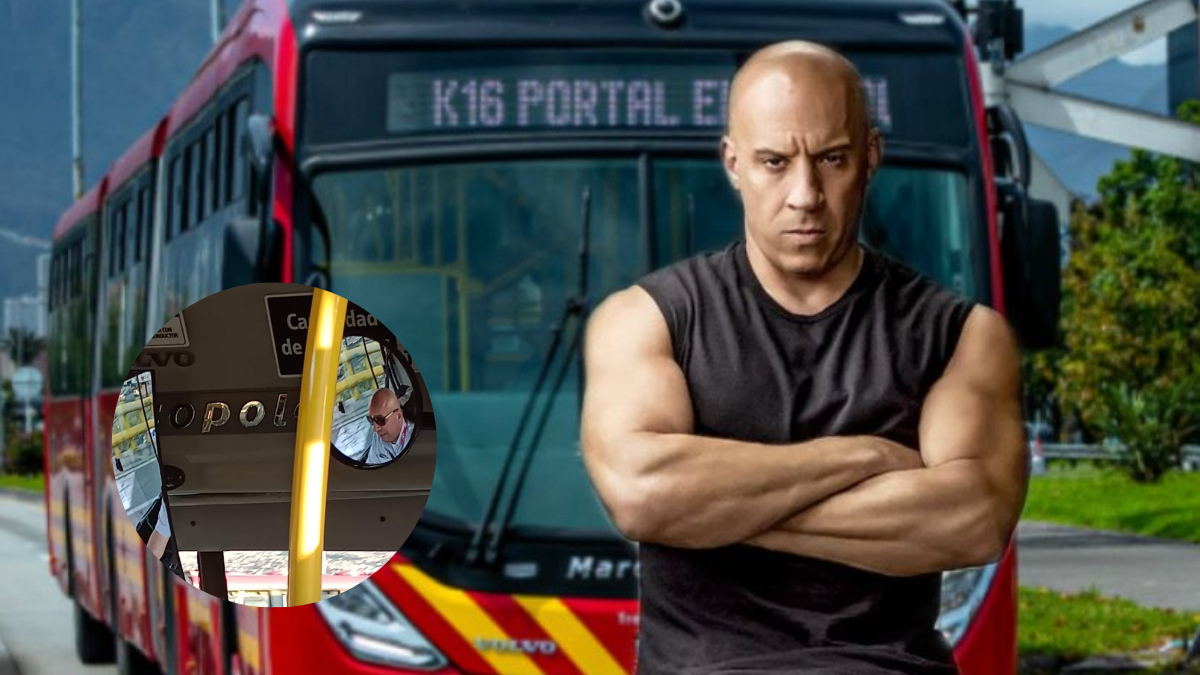 Encontraron al doble de Vin Diesel y es conductor de Transmilenio