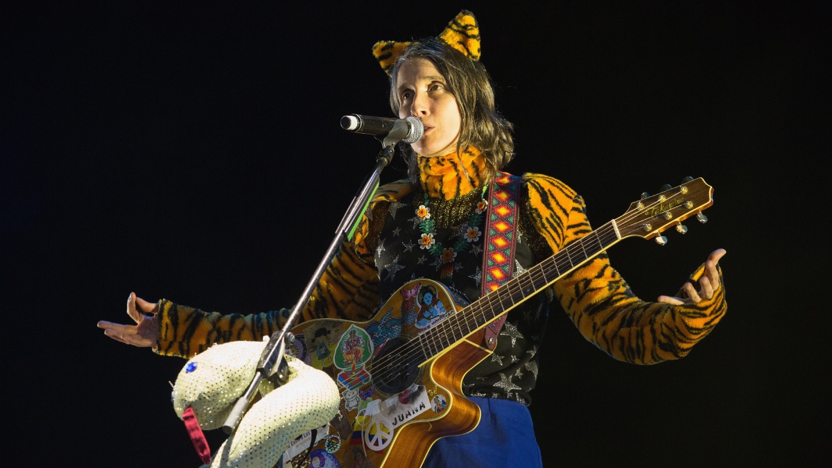 Andrea Echeverri, vocalista de Aterciopelados en el Festival Vive Latino / Foto: GettyImages