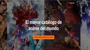 Crunchyroll - captura de pantalla sitio web