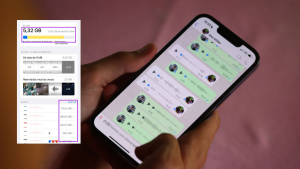 Celular con WhatsApp (Getty Images) / Pantallazo de Whatsapp