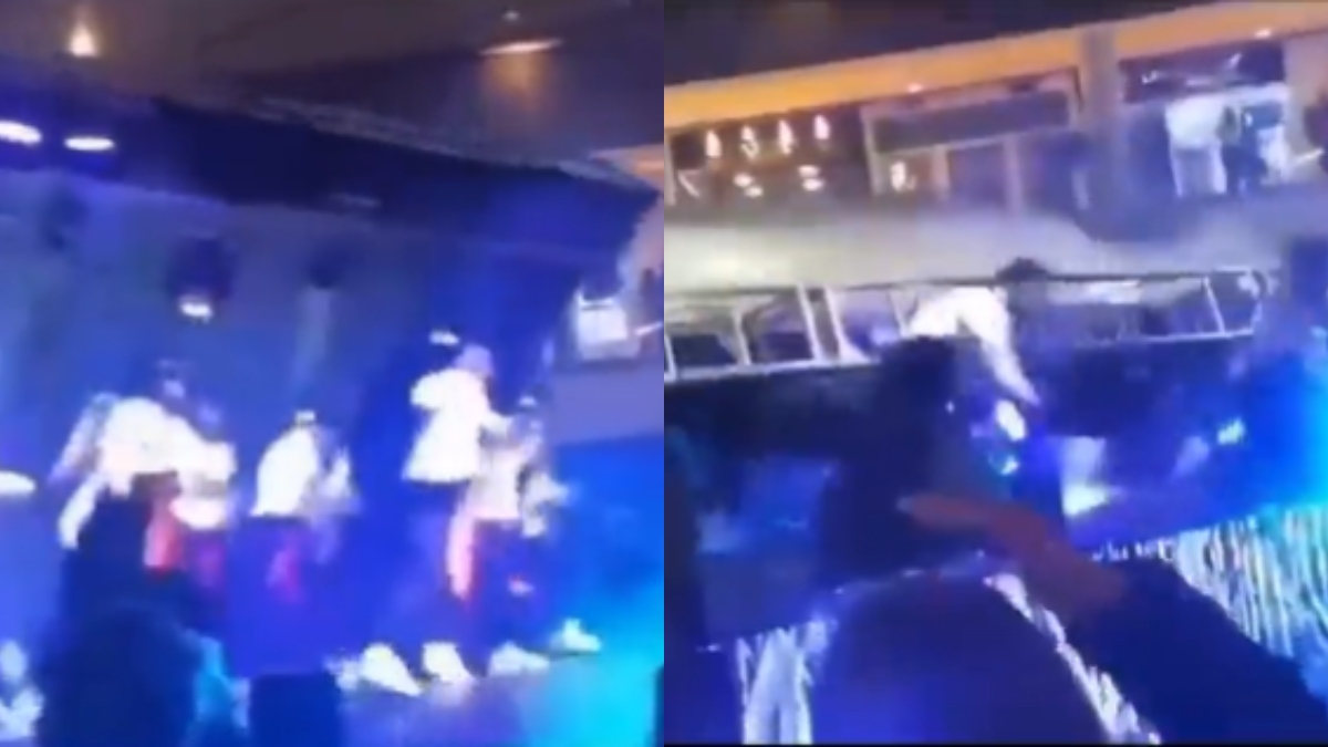 Impresionantes imágenes: así se desplomó escenario encima de bailarines en Bogotá
