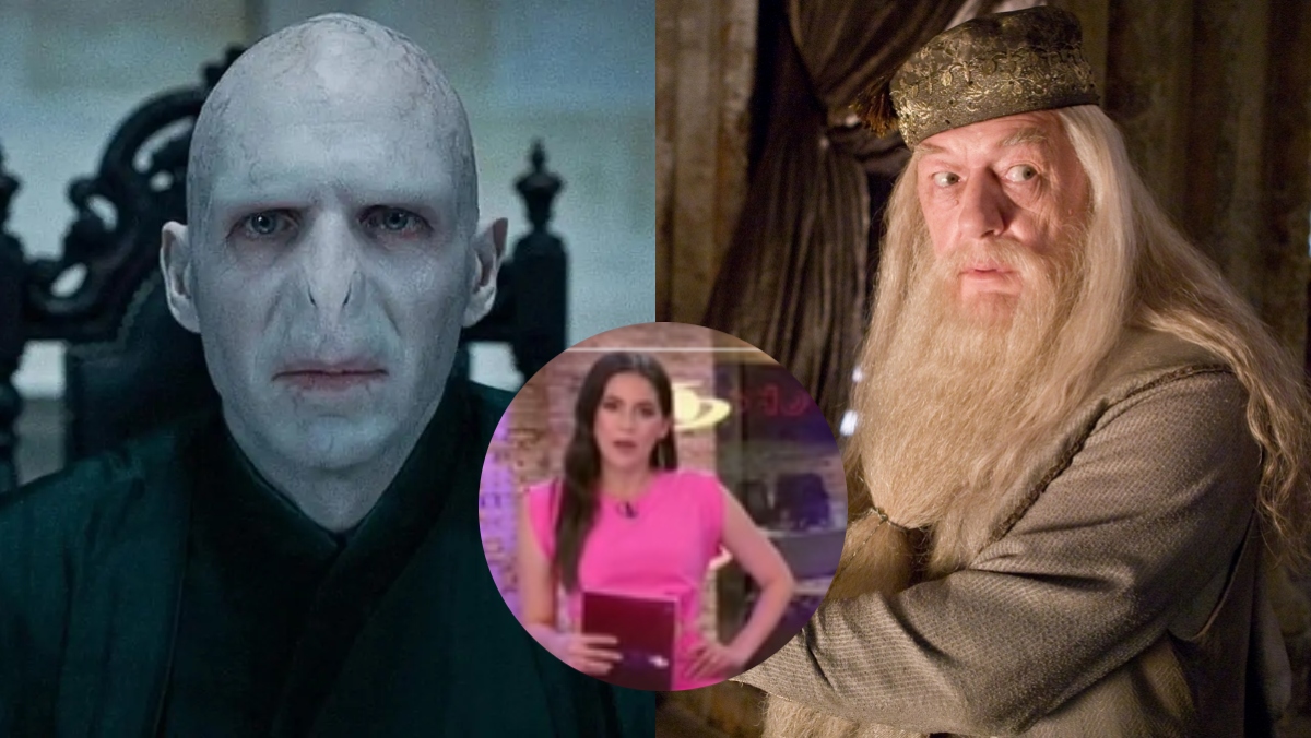 Linda Palma cometió tremendo error y confundió a Voldemort con Dumbledore de Harry Potter