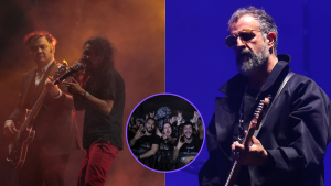 Agrupación Café Tacvba tocando en vivo e Ismael Fuentes, guitarrista de Molotov (Fotos vía Getty Images y COLPRENSA)