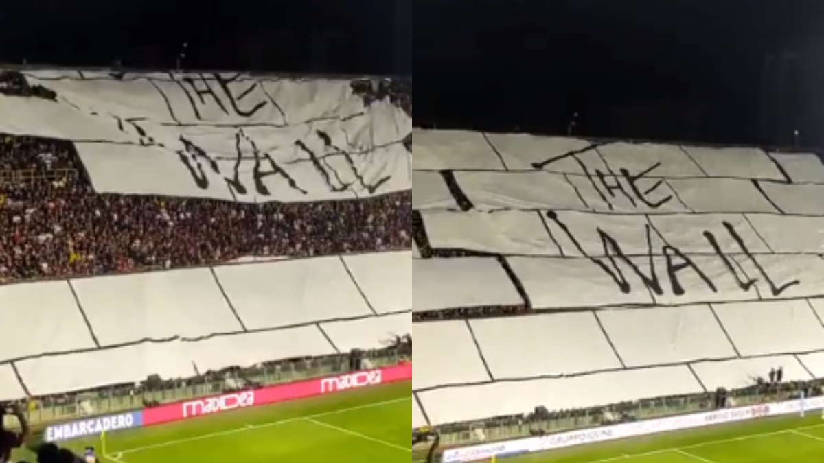 Así fue el espectacular tifo que hicieron en homenaje a Pink Floyd en Italia