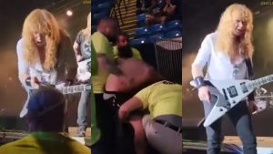 Dave Mustaine de Megadeth se enfrentó a seguridad de concierto por agredir a un fan