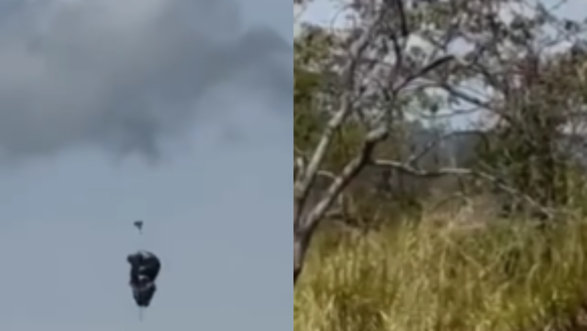 Video muestra el momento exacto en que militar sufre accidente en paracaídas en Tolemaida 