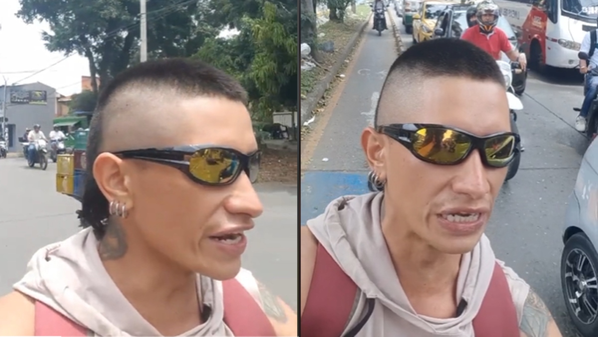 Ciclista de Cali nos aclaró lo que realmente pasó en video viral: “tenía el ki elevado”