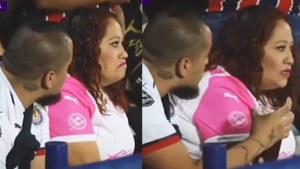 161123 - pelea pareja hinchas - redes