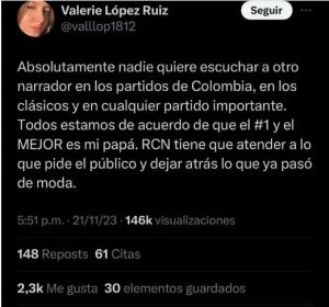 Créditos: Captura de pantalla de X @valllop1812