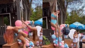 Innovadora revelación de sexo con mujeres bailando en tubo causó todo tipo de comentarios