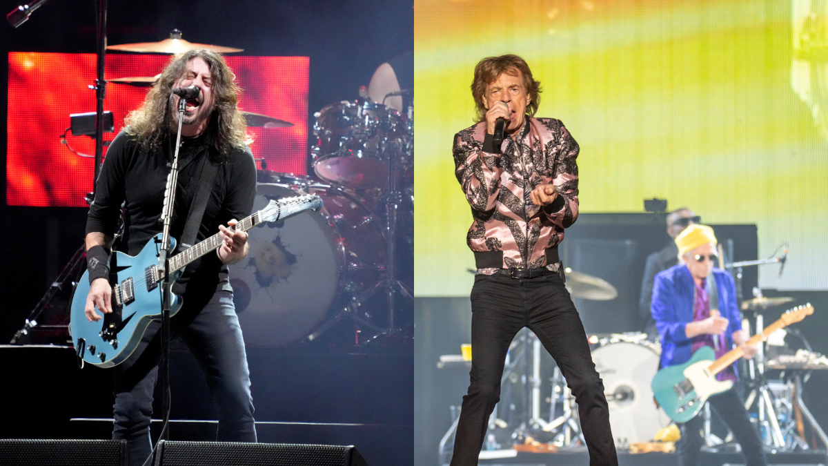 Foo Fighters y The Rolling Stones en vivo (Fotos vía Getty Images)