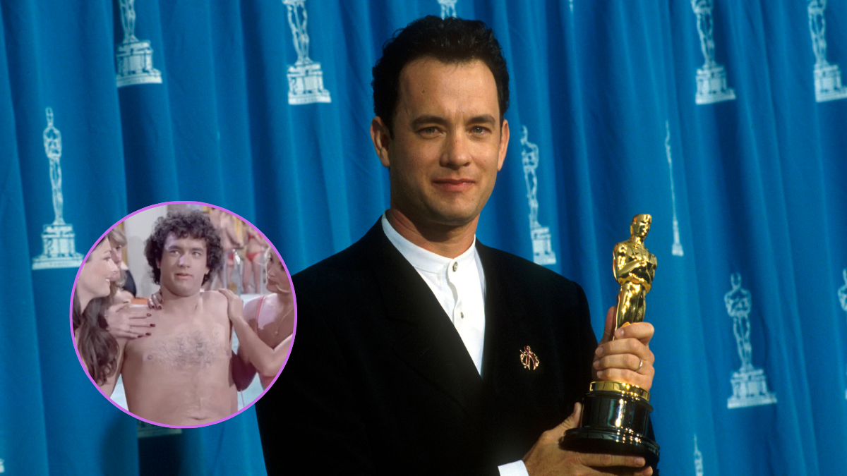 Tom Hanks recibiendo el premio al Óscar