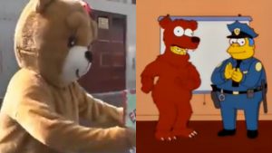 ¿Lo volvieron hacer? Los Simpson predijeron que policía se disfrazaría de oso