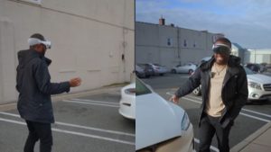 De no creer: hombre manejó su carro a la distancia con las Apple Vision Pro