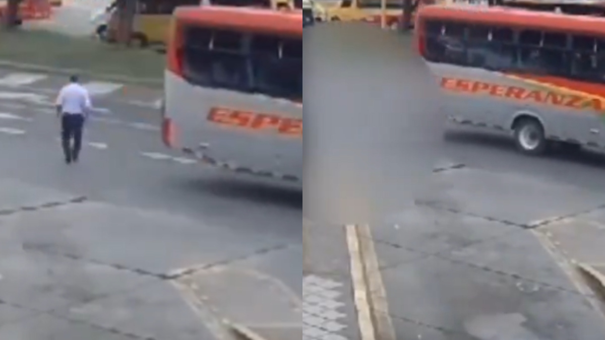 Impresionante video muestra el momento en que conductor murió en terminal de Bogotá