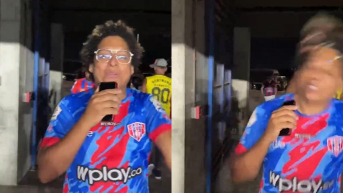 Hincha del Unión Magdalena le reinició el Windows a influencer; le tenemos el video