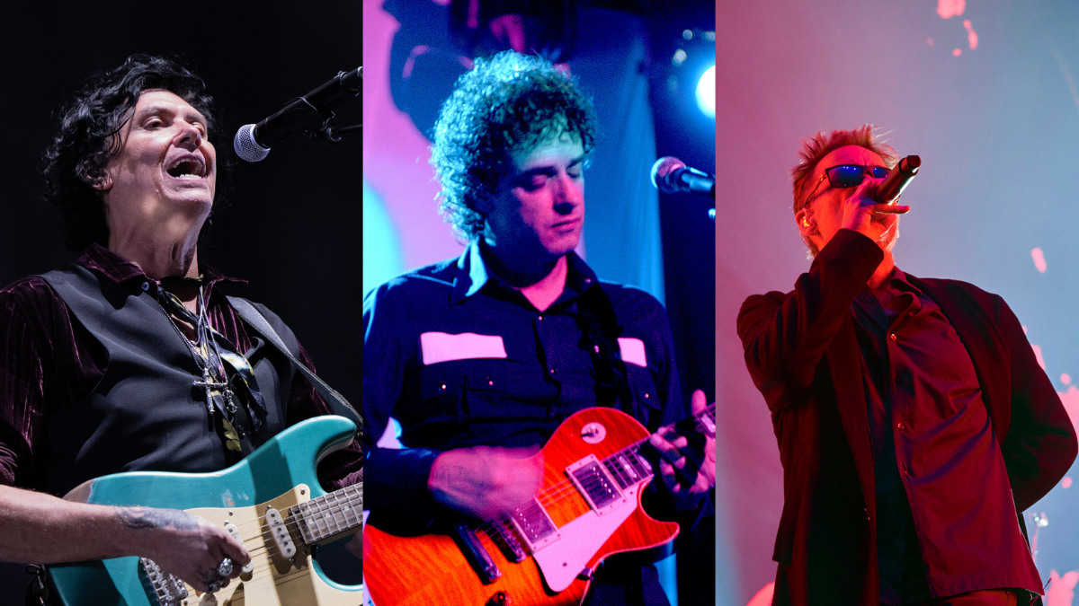 Diferentes artistas de rock latinoamericano Saúl Hernández de Caifanes, Gustavo Cerati y Vicentico de los Fabulosos Cadilacs(Fotos vía Getty Images)