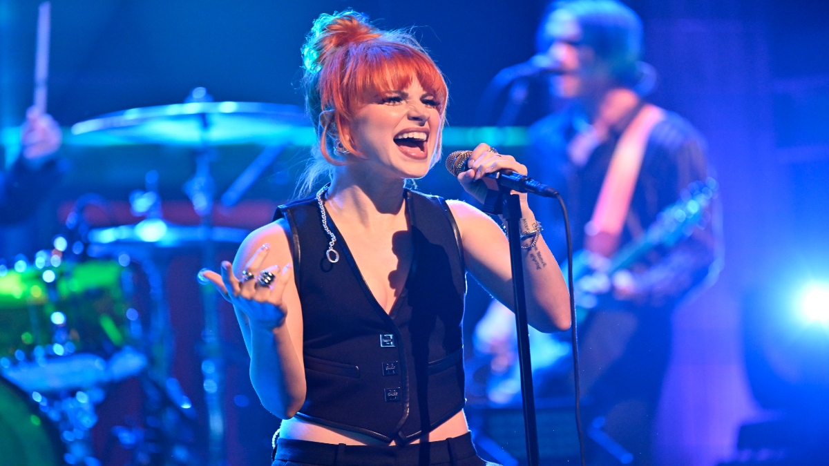Vocalista de Paramore durante un show (Foto vía Getty Images)