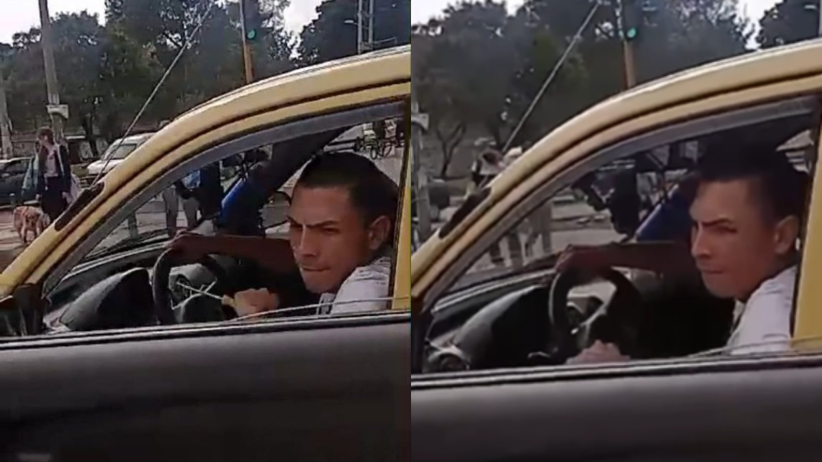 Video: taxista atacó con destornillador a conductor de ruta escolar en Bogotá