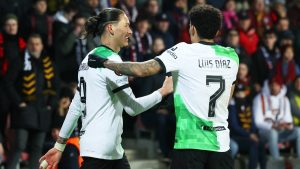 ¡Tremenda racha! Luis Díaz marca golazo con el Liverpool en la Europa League