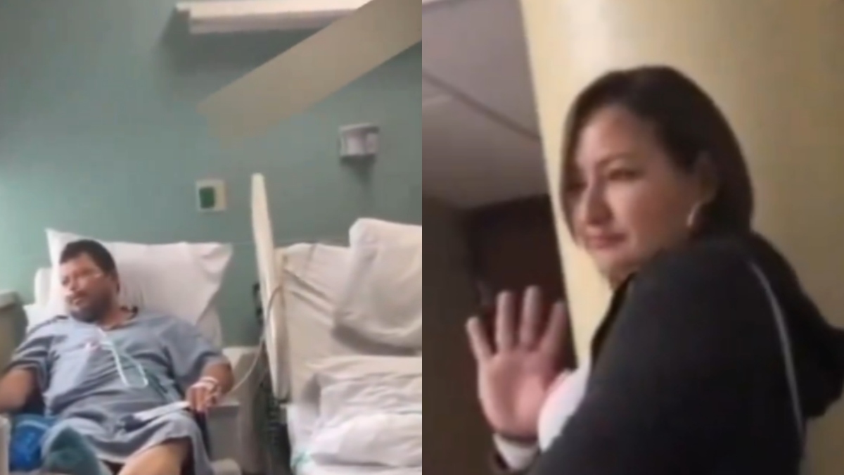 Descaro nivel: cachona visitó a hombre al hospital sin importar que estuviera su esposa