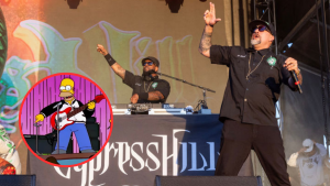 Cypress Hill y Homero Simpson // Créditos: Getty Images y YouTube Dark Lottus