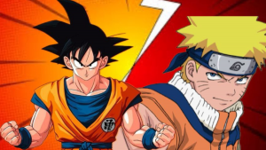 Goku de Dragon Ball y Naruto