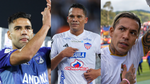 Fotos de Radamel Falcao, Carlos Bacca y Dayro Moreno