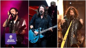De izquierda a derecha: Molotov, Foo Fighters y Aerosmith, artistas que han salido en el programa 'Sobredosis' de Radioacktiva (Getty Images)