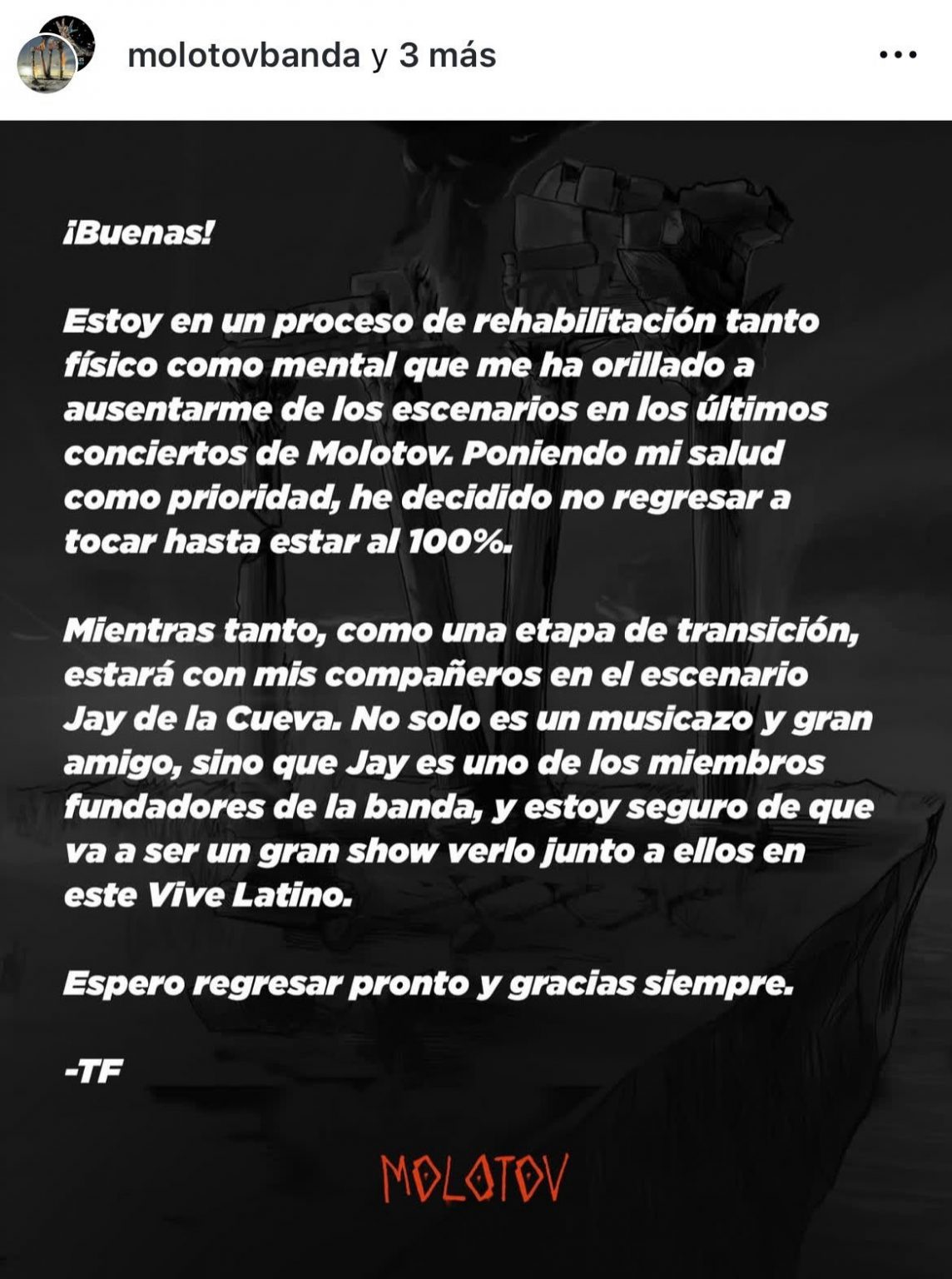 ¿Quién es el nuevo guitarrista de Molotov? Sorpresivo anuncio de la banda