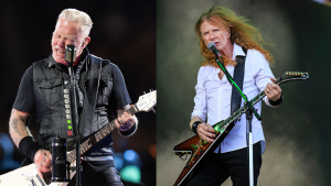 110825 - James Hetfield o Dave Mustaine - getty