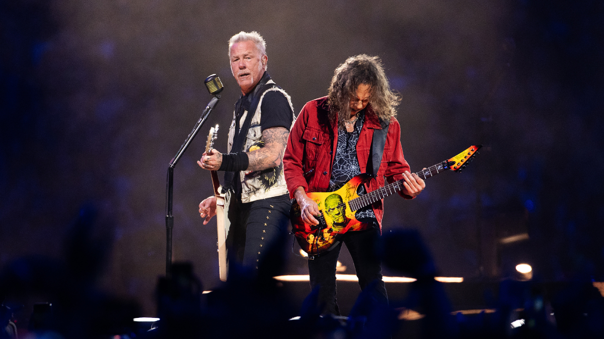 Metallica durante un espectáculo (Foto vía Getty Images)