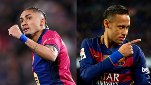 Raphinha rompió un importante récord de Neymar en Europa