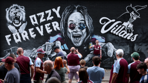 Así fue el tributo del Aston Villa a Ozzy Osbourne en su regreso a la Premier League