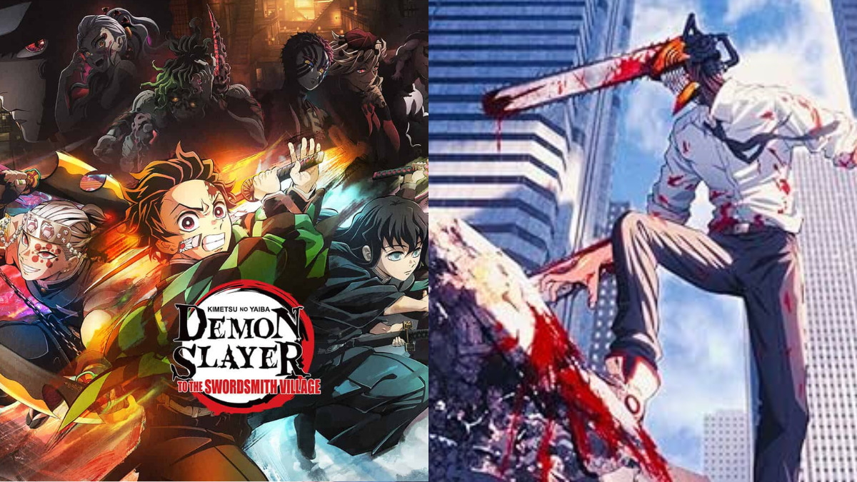 Anime Demon Slayer y Chainsaw Man (créditos: IMDb)