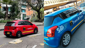 Carros disfrazados de Transmilenio
