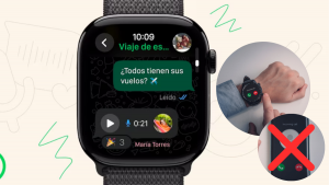 WhatsApp en Apple Watch (créditos: WhatsApp y GettyImages)