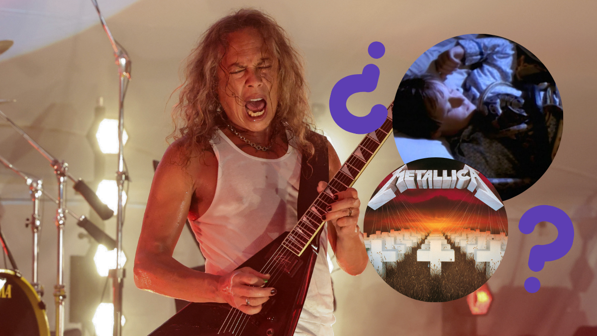 Kirk Hammett, Enter Sandman, Master of Puppets de Metallica (créditos: GettyImages, YouTube y Spotify)