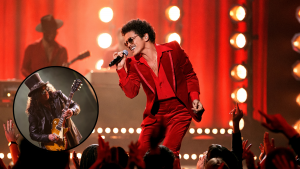 Bruno Mars tocó clásicos del rock junto a Slash y Duff McKagan y le voló la cabeza al público: así sonaron